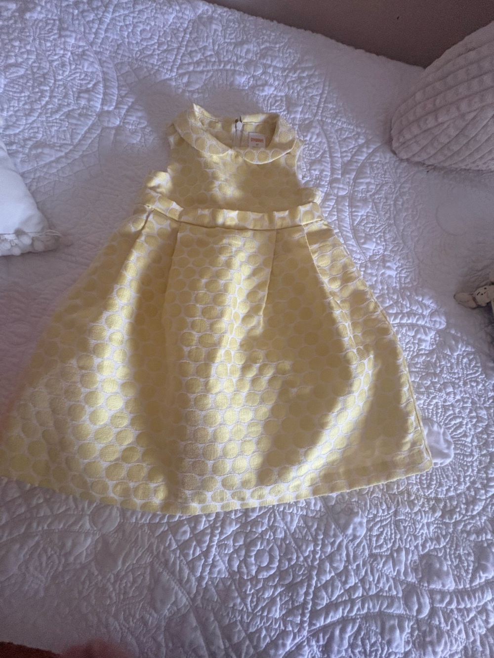 Gymboree Yellow Dot Jacquard Party Dress